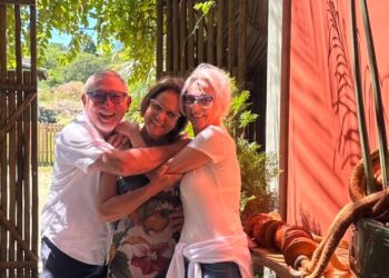 Na foto, Jefferson Severino (Portal Turismo Online e TripAdvisor News), Patricia Lara Pupo (Quinta Três Marias) e Tere Koeric -Foto: Divulgação
