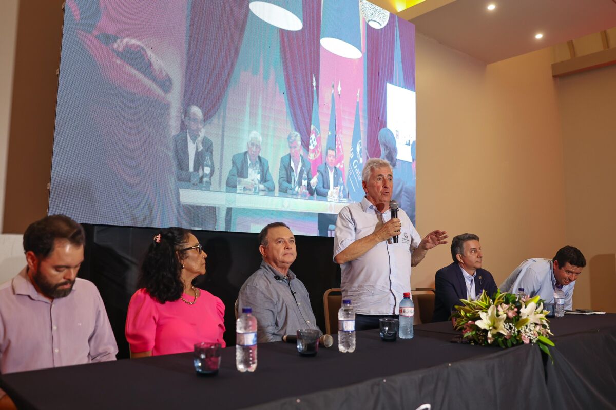 Coletiva de imprensa, apresentação e vistoria das obras contou com a presença do presidente e fundador da rede portuguesa, Dr. Jorge Rebelo de Almeida, do governador do estado, Carlos Brandão e da secretária de turismo do estado, Socorro Araújo – Foto: Gilson Teixeira
