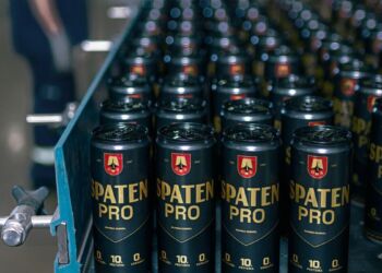 Sem álcool e com 10 gramas de proteína, a Spaten Pro chega para inovar o mercado das cervejas no Brasil - Foto: Divulgação