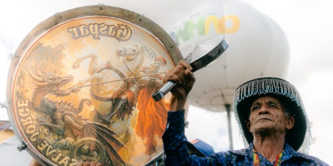 Um espetáculo a céu aberto para reverenciar São Marçal em uma das mais autênticas manifestação do folclore maranhense, o Sotaque de Matraca - Foto: Djalma Raposo