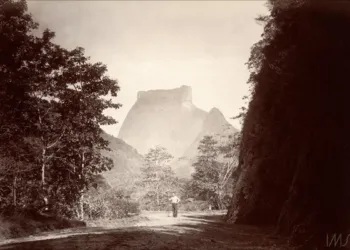 Foto histórica da Pedra da Gávea, na Floresta da Tijuca - Foto: Reprodução