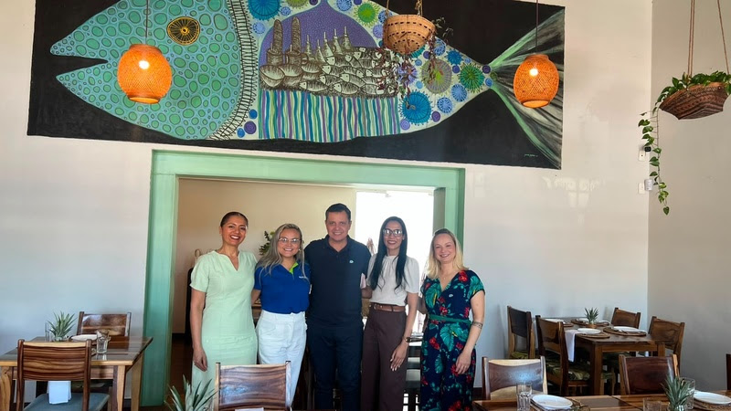 Nelly Fonseca (Dominus Viagens), Fernanda Queiroz (Europlus), Carlos Barbosa (Vitrine Global), Kelly Oliveira (Alta Estação), Alessandra Cardoso (Vitrine Global) - Foto: Divulgação