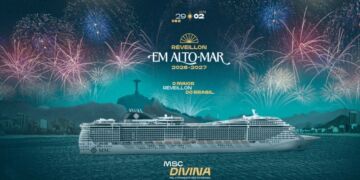 Shows de alguns dos maiores artistas do país, escalas em Búzios e Angra dos Reis e vista privilegiada da maior queima de fogos do planeta - Imagem: Divulgação