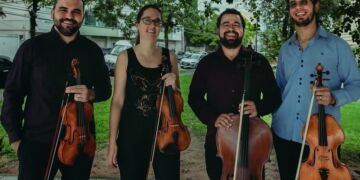 Quarteto Ibirapitanga do Rio Grande do Sul, no primeiro dia do Festival Sesc Partituras - Foto: Divulgação