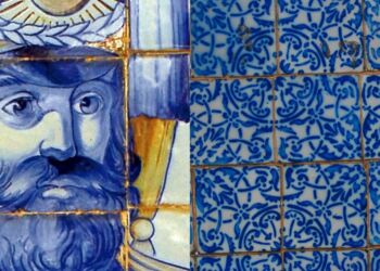 Soldado em azulejo que decorava as entradas dos casarões nobres de São Luís – Foto: Edgar Rocha