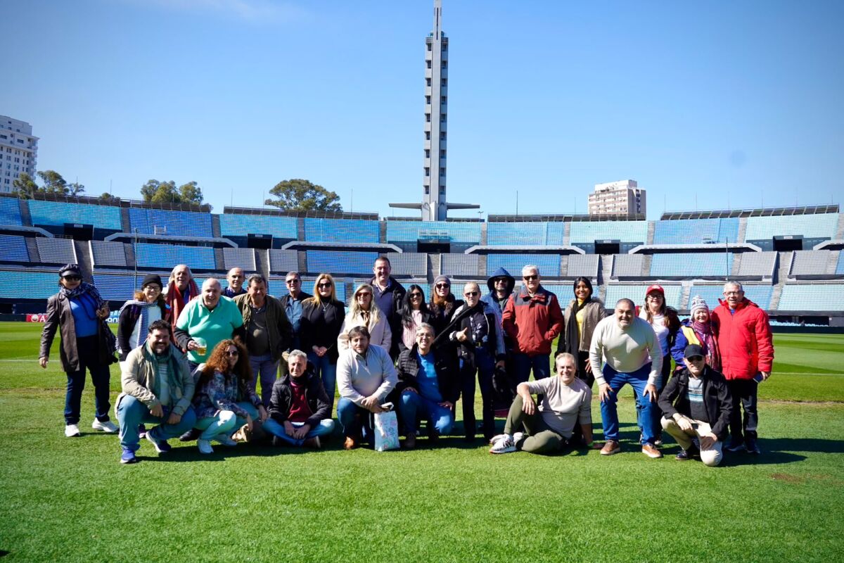 Passagem por Montevidéu incluiu visita ao Estádio Centenário e seu museu – Foto: Alejandro ATC