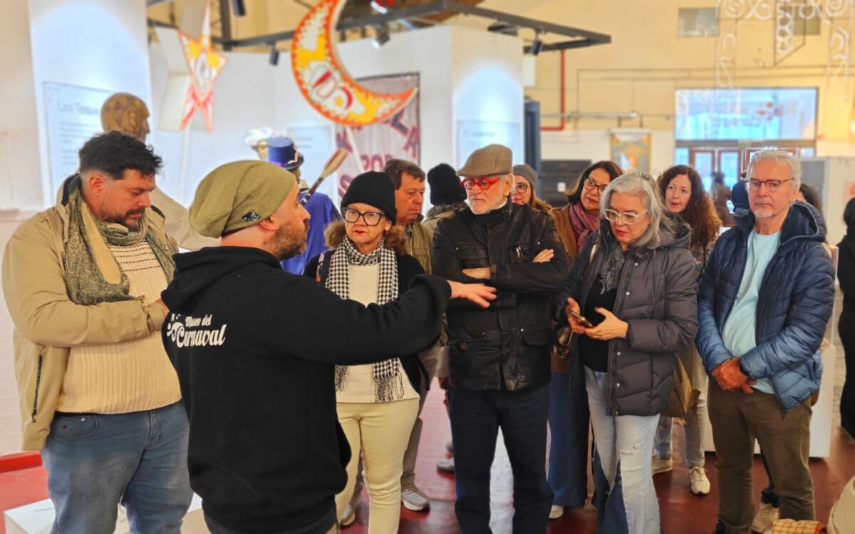 Também em Montevidéu, jornalistas conheceram o Museu do Carnaval – Foto: Gutemberg Stolze