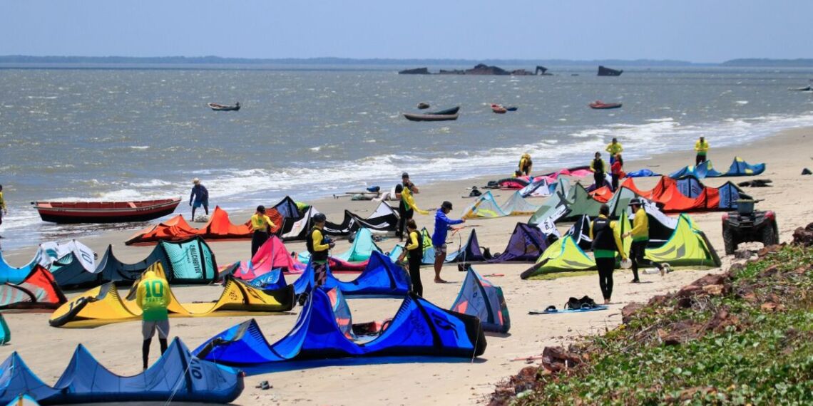 Tutóia é um dos principais pontos de parada de downwinds na Rota das Emoções – Foto: Talles Freitas