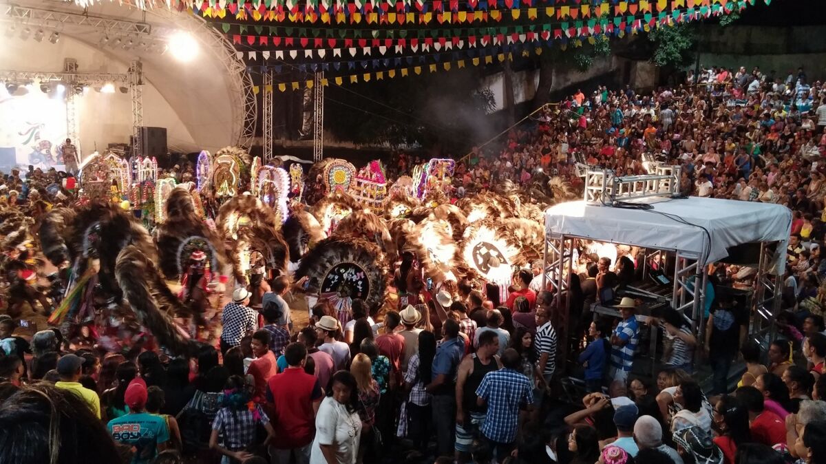 O folclore mantém viva a cultura no Ceprama. Manifestações como bumba meu boi, tambor de crioula e quadrilhas fazem parte da programação dos festejos juninos no local – Foto: Gutemberg Bogéa