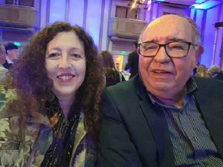 Seleucia Fontes, diretora de operações da Febtur Nacional, e o presidente Gorgônio Loureiro, durante o Encontro Internacional no Uruguai – Foto: Alito González