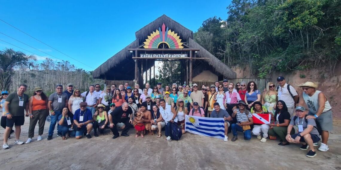 Porto Seguro, berço do Brasil, maio de 2026. 20 estados + Uruguai. II Encontro Nacional debatendo mercado, sustentabilidade e inovação com imersão real: Reserva Pataxó da Jaqueira (foto), Recife de Fora e Arraial d’Ajuda – Foto: Arquivo Febtur