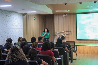 Durante o evento, representantes da IADVH fizeram apresentações sobre a empresa - Foto: Ascom Senac