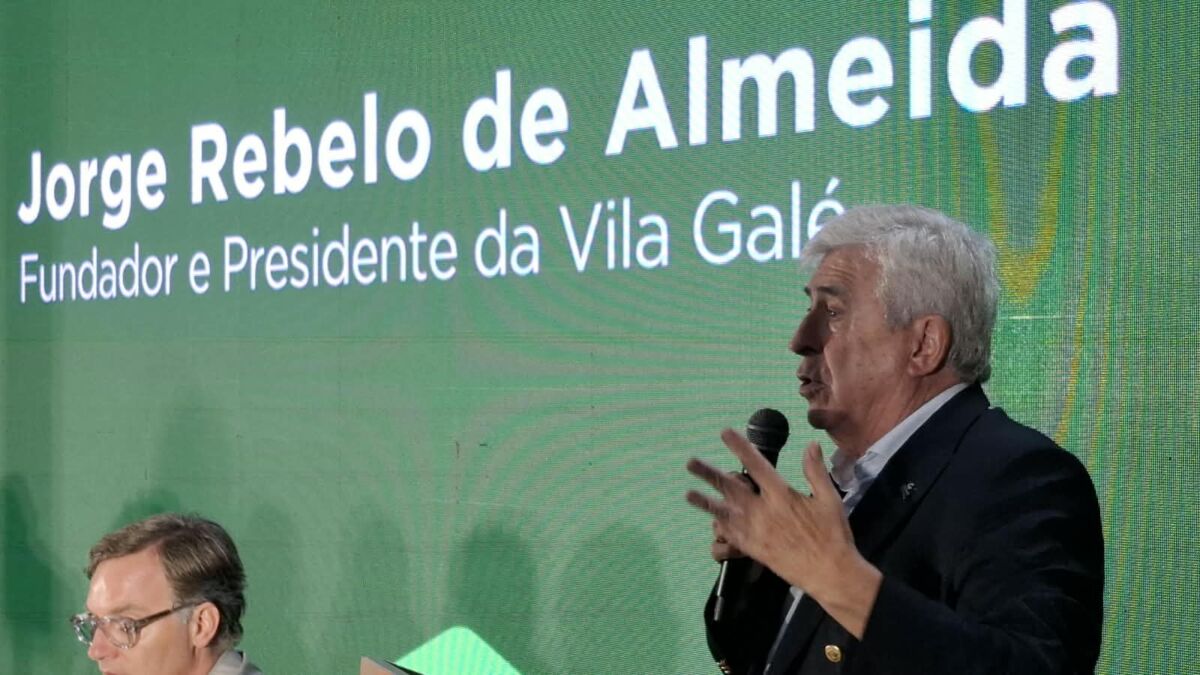 Jorge Rebelo de Almeida, fundador e presidente do Grupo Vila Galé, durante discurso na solenidade de inauguração oficial do Vila Galé Collection Ópera São Luís, na Praia Grande, no Centro Histórico – Foto: Gutemberg Bogéa
