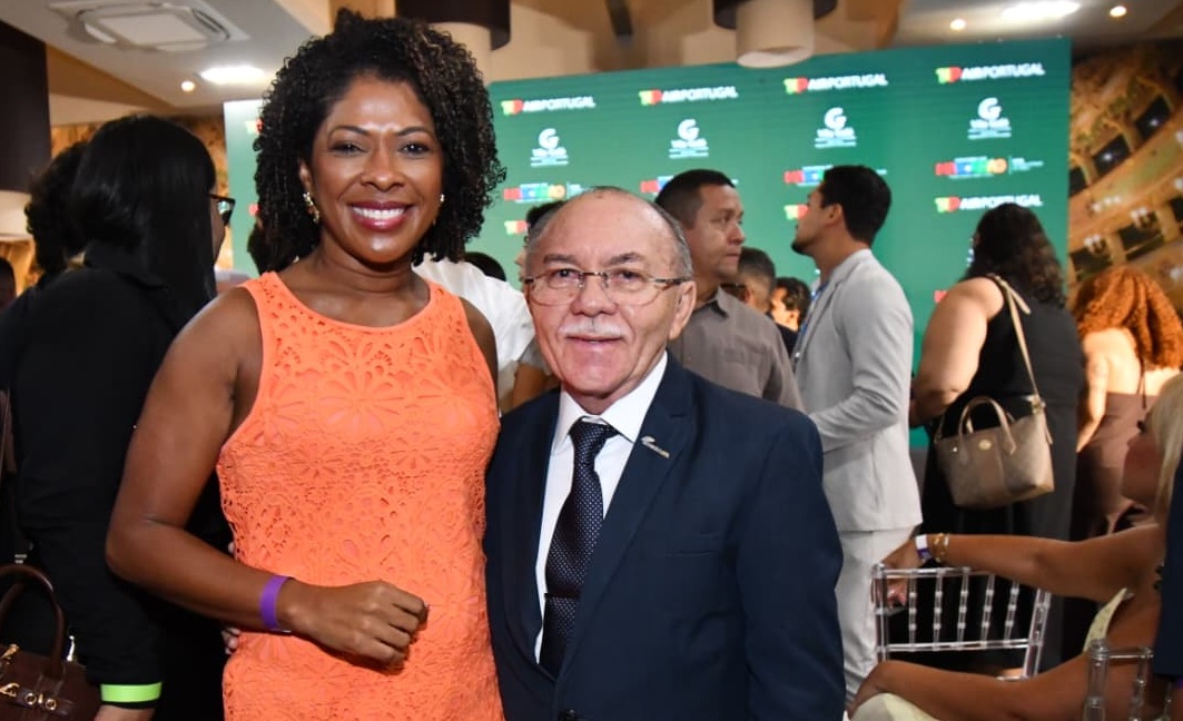 A prefeita de São Luís, Esmênia Miranda, e o presidente da Fecomércio Maranhão, Maurício Feijó, durante a solenidade de inauguração – Foto: Herbert Alves